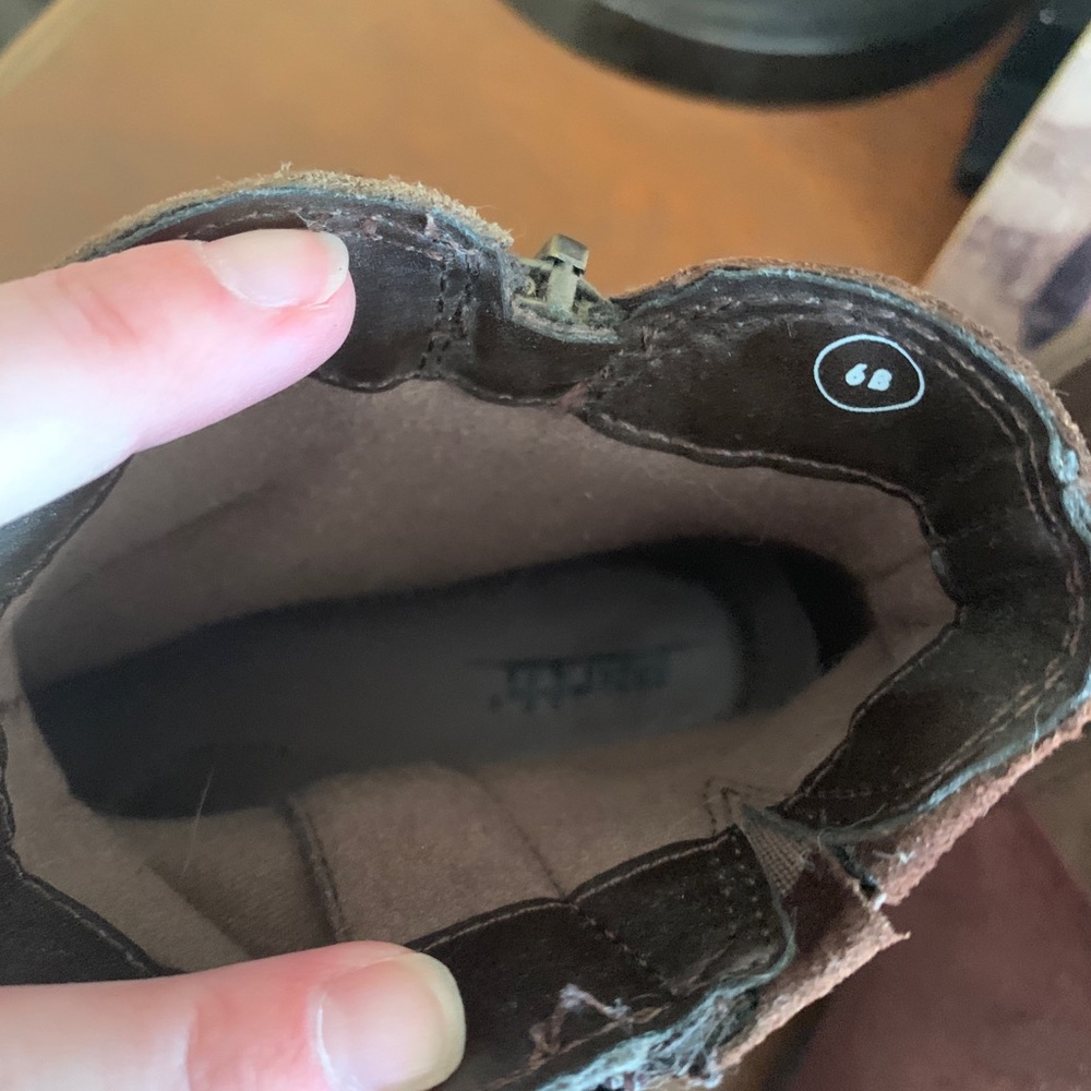 Earth Leather Patchwork Ankle Boots 6b - image 4